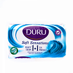DURU Мыло в индивидуальной упаковке 1+1 80 г Cream+Sea Minerals